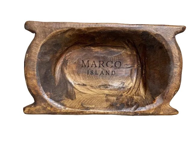 Marco Island/Naples Small Wooden Dough Bowl - Image 2