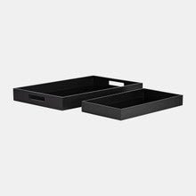Reactangular Trays, Black