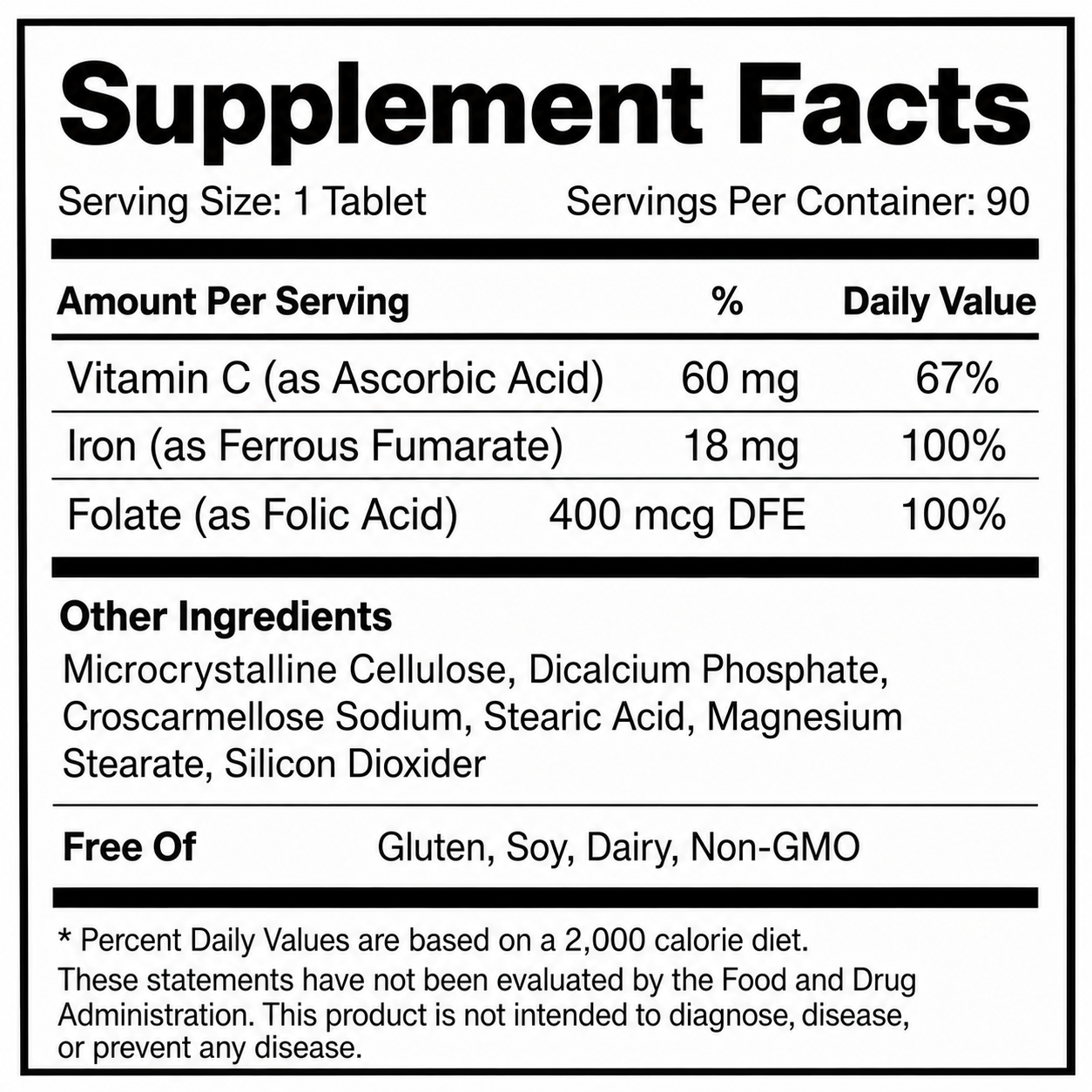 Iron + Folic Acid - Image 2
